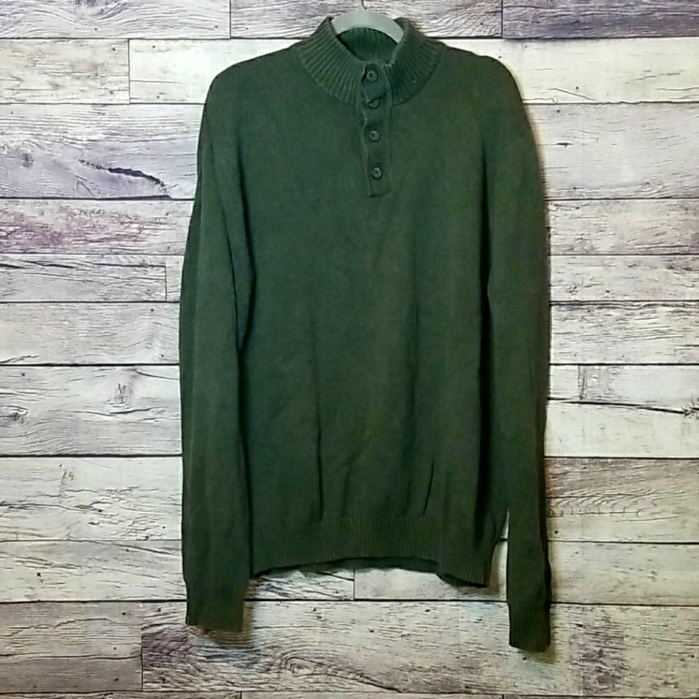 SEBASTIAN COOPER HUNTER GREEN SWEATER